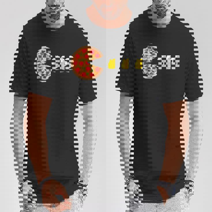 ピザとビール 楽しいピザ ナイトゲーマー ピザ Tシャツ 面白い贈り物