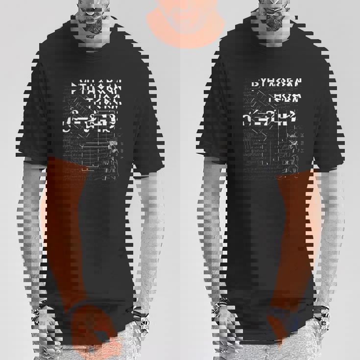 ピタゴラスの定理の設計-2 Tシャツ 面白い贈り物