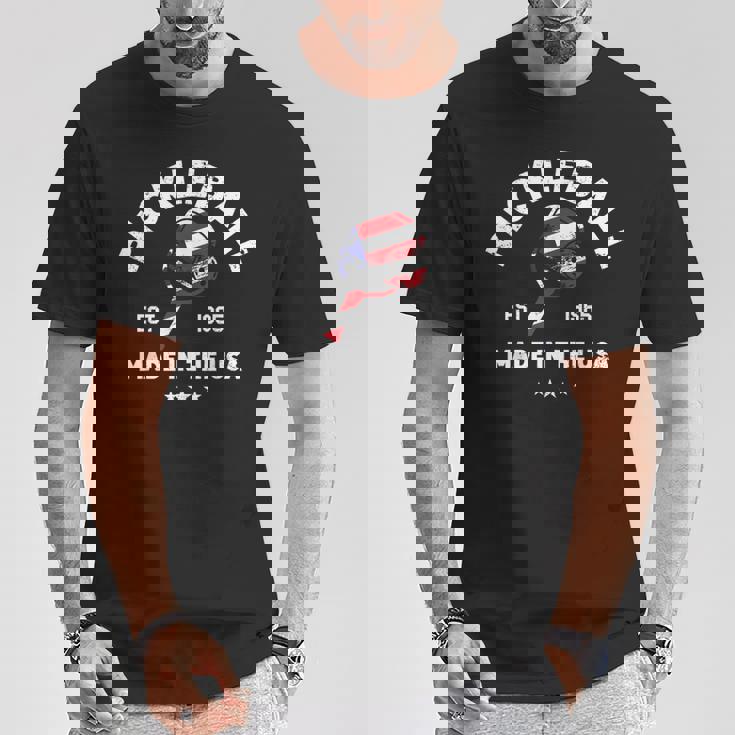 ピックルボール 愛国的 アメリカ国旗 Est 1965 Tシャツ 面白い贈り物