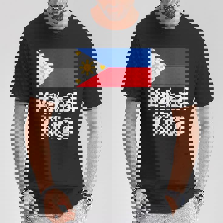 フィリピン国旗 Mahal Kita I Love You タガログ語 ピノイ フィリピン語 Tシャツ 面白い贈り物