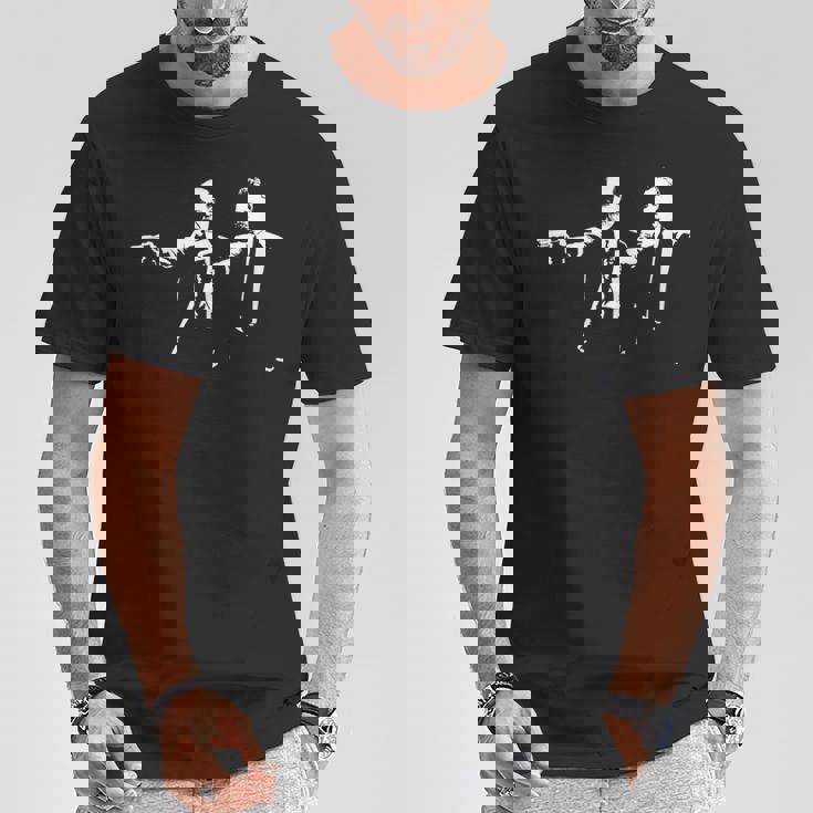 フィロ-フィクション-ニーチェ＆フロイト-映画パロディギフト Tシャツ 面白い贈り物