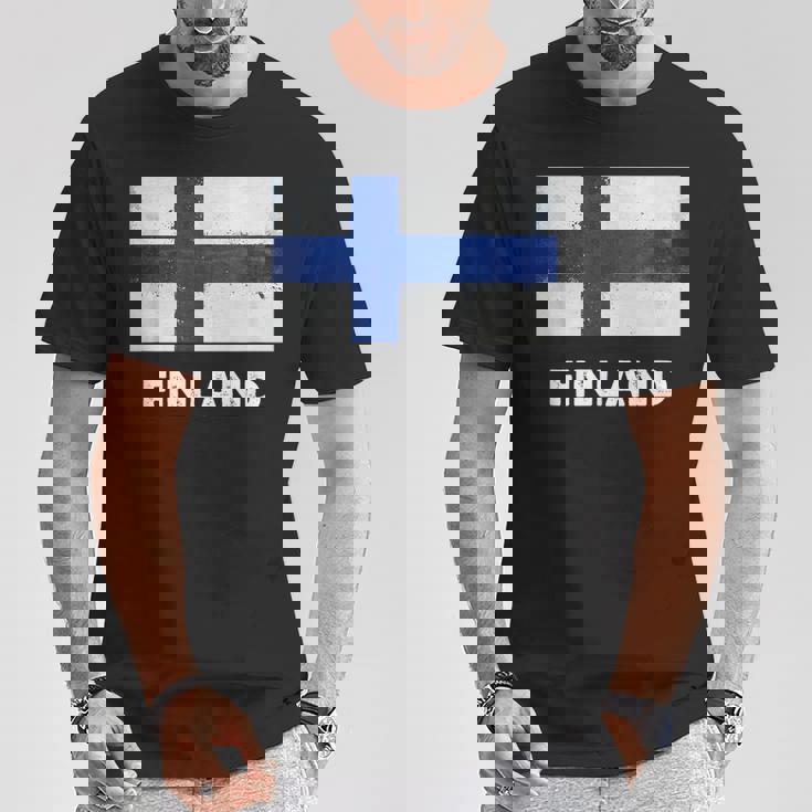 フィンランド国旗tシャツ Tシャツ 面白い贈り物