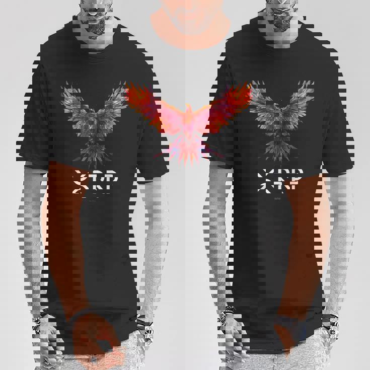 フェニックスxrp暗号通貨ボーイフレンドガールフレンド Tシャツ 面白い贈り物