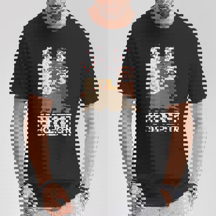 フェレット コレクター ファニー フェレット 恋人 Tシャツ 面白い贈り物