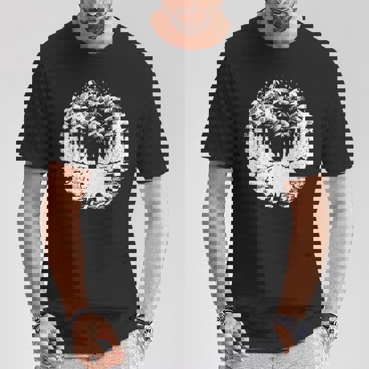 フォレストマウンテンの面白いスクオンク 星 Cryptid 内向性 Tシャツ 面白い贈り物