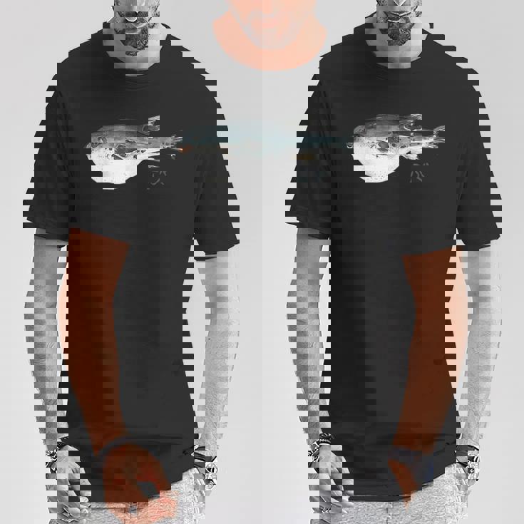 フグ 漁師デザイン 海洋愛好家向け Tシャツ 面白い贈り物