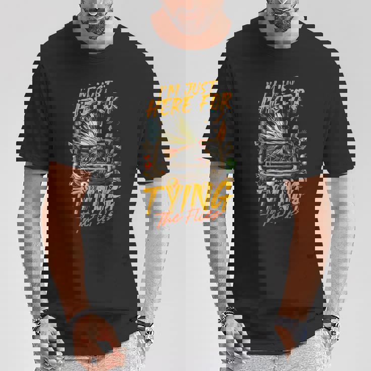 フライフィッシング フライアングラー Tシャツ 面白い贈り物