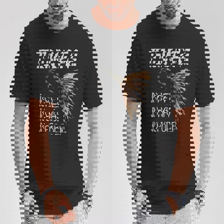 フライフィッシング用ブラックtシャツ テンカラ Tシャツ 面白い贈り物