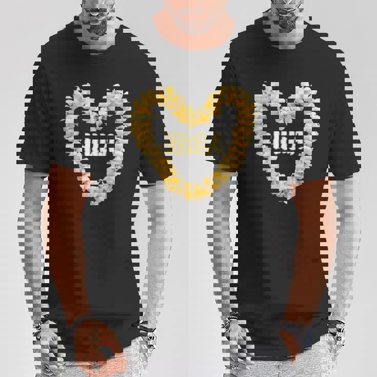 フラプルメリアハート レイダンサー ハワイ Tシャツ 面白い贈り物