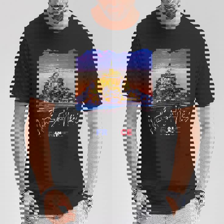 フランス モンサンミッシェル Tシャツ 面白い贈り物