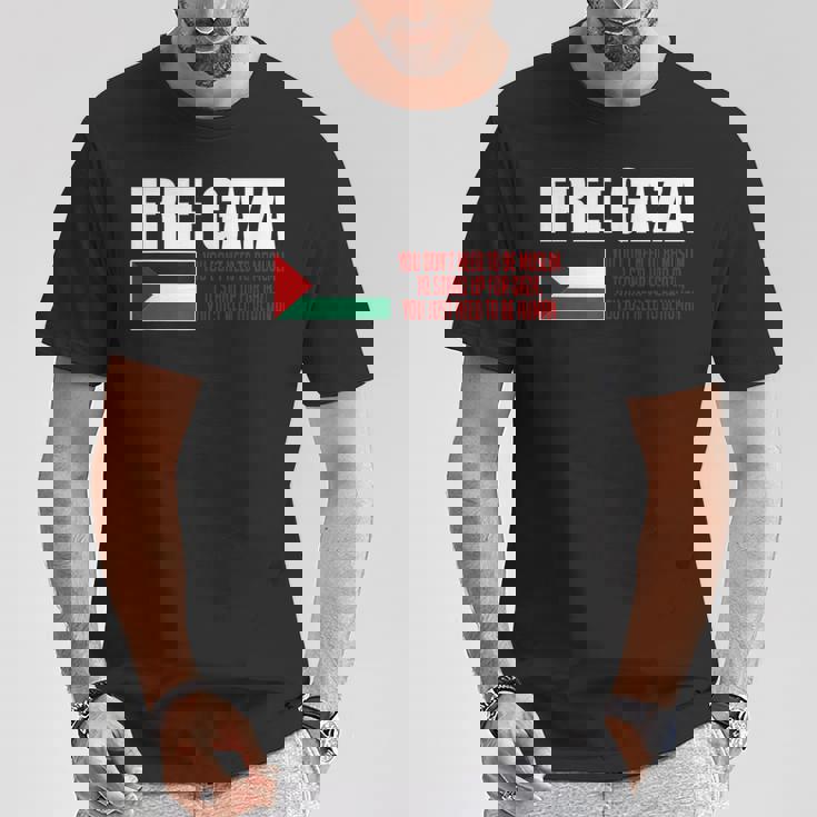 フリーガザ セーブガザ フリーパレスチナ パレスチナ Tシャツ 面白い贈り物
