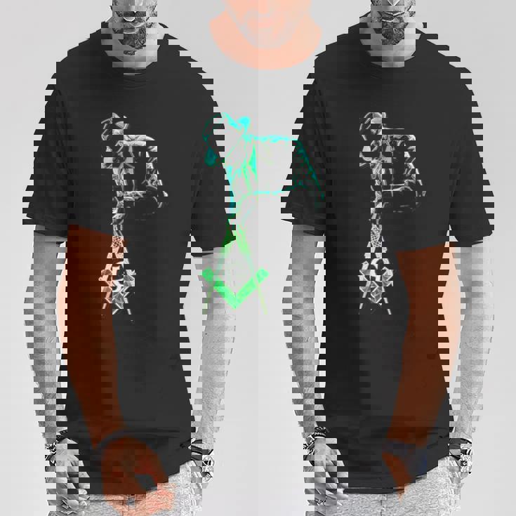 フリーメイソンをテーマにしたフリーメイソンがツールを運びます」S&C Tシャツ 面白い贈り物