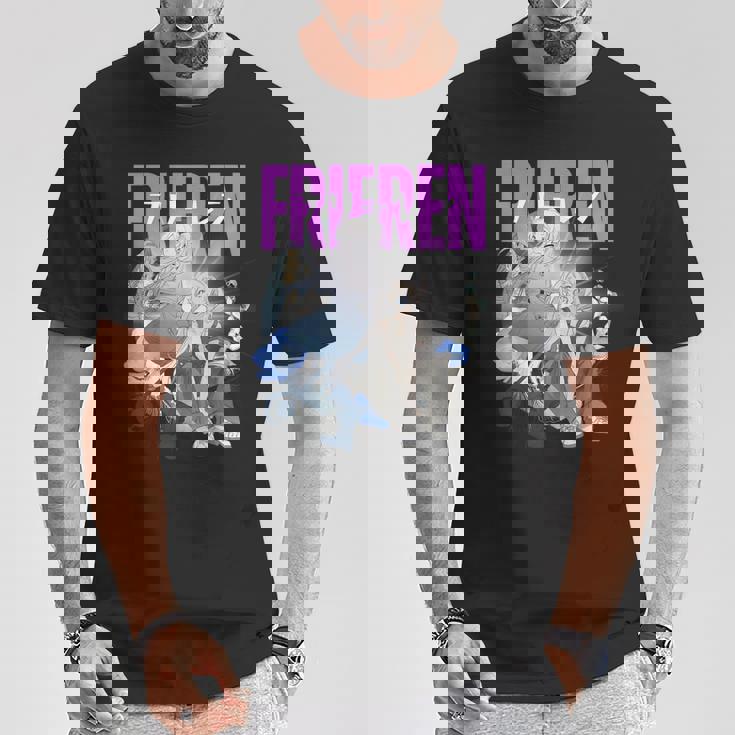 フリーレンと一緒にネモフィラの花園でくつろぐ時間。 Tシャツ 面白い贈り物