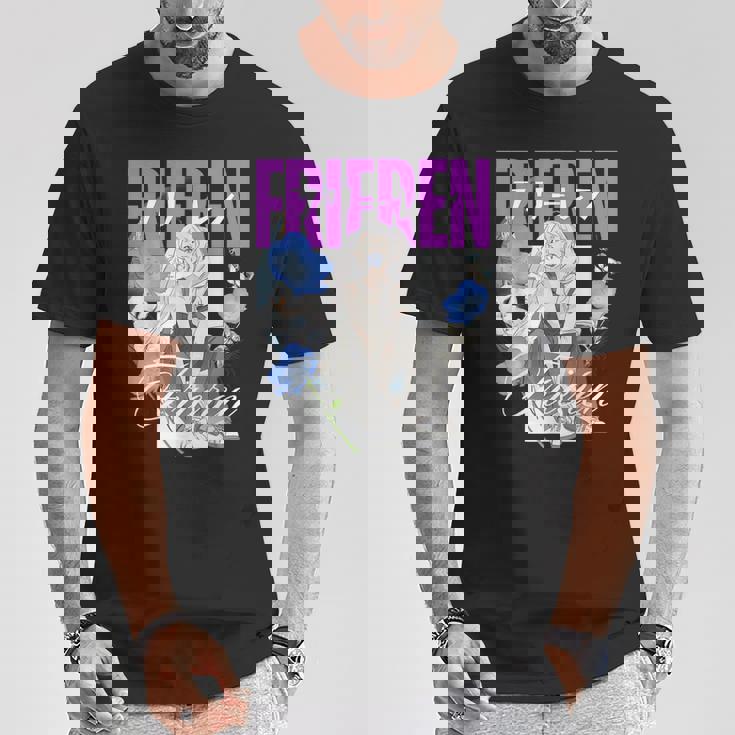 フリーレンと一緒にネモフィラの花園で冷やす時間 Tシャツ 面白い贈り物