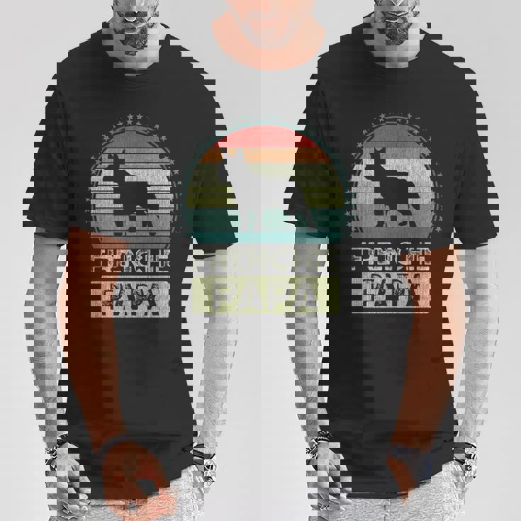 フレンチ・パパ 父の日 フレンチ・ブルドッグ Tシャツ 面白い贈り物