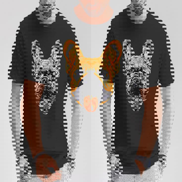 フレンチ・ブルドッグ・モチーフ グレート・デーン 犬 ブルドッグ グレート・デーン Tシャツ 面白い贈り物