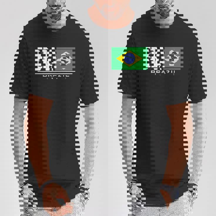 ブラジル ブラジル フラッグ ブラジル アスレチック スポーツ ゲーム ジャージ Tシャツ 面白い贈り物