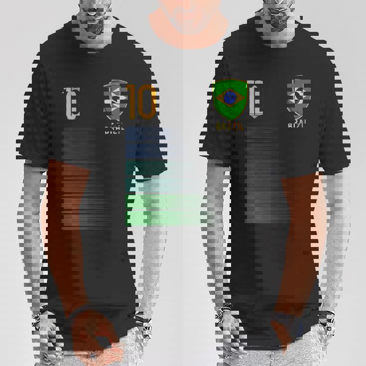 ブラジル国旗 ブラジルのプライド愛好家 Tシャツ 面白い贈り物