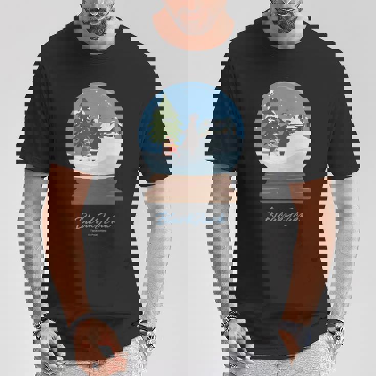 ブラック・ジャック クリスマス スノードームbj&ピノコ Ctezuka Productions 長袖tシャツ Tシャツ 面白い贈り物