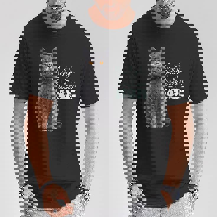 ブリティッシュショートヘア イギリス Tシャツ 面白い贈り物