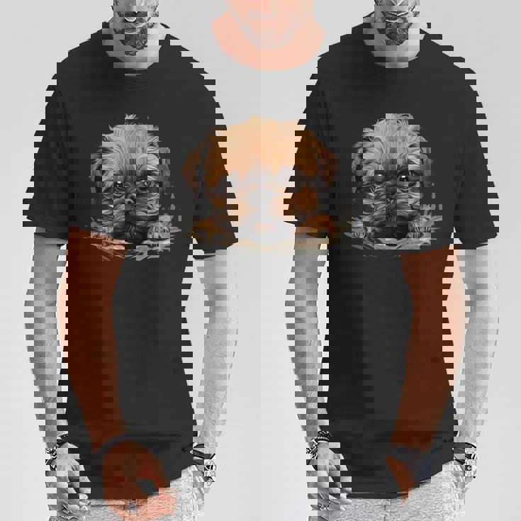 ブリュッセル・グリフォン Tシャツ 面白い贈り物