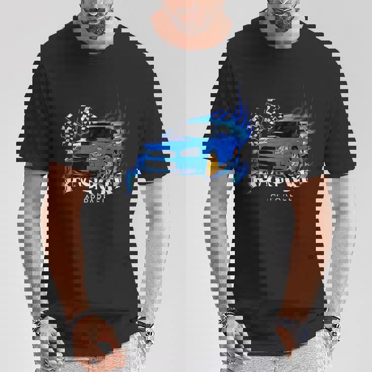 ブルー WrxSti Tシャツ 面白い贈り物