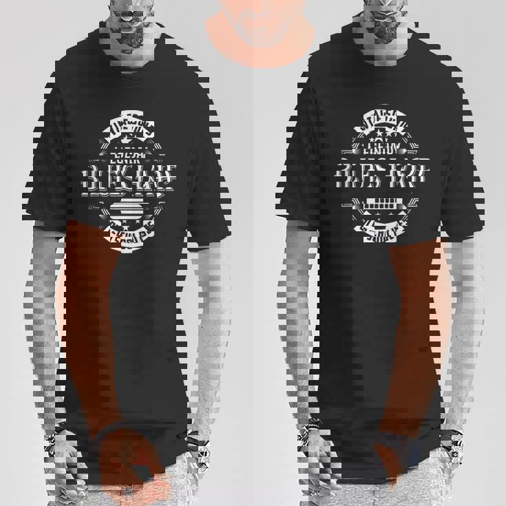 ブルース ハーモニカ ヴィンテージ オールドスクール レトロ ブルース ハープ レジェンド Tシャツ 面白い贈り物