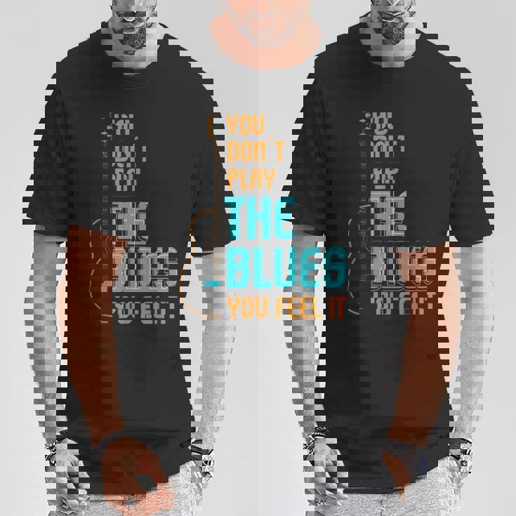 ブルース音楽 I 音楽バンド I ギター講師 ブルース Tシャツ 面白い贈り物