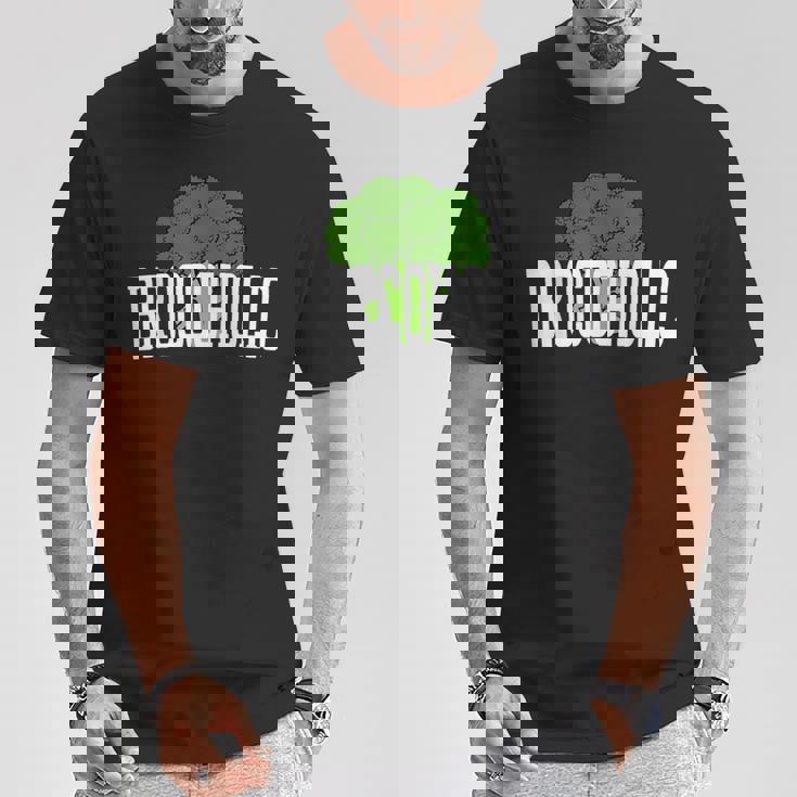 ブロッコホリック ブロッコリー中毒 恋人 野菜 おもしろ ビーガン Broccoholic Tシャツ 面白い贈り物