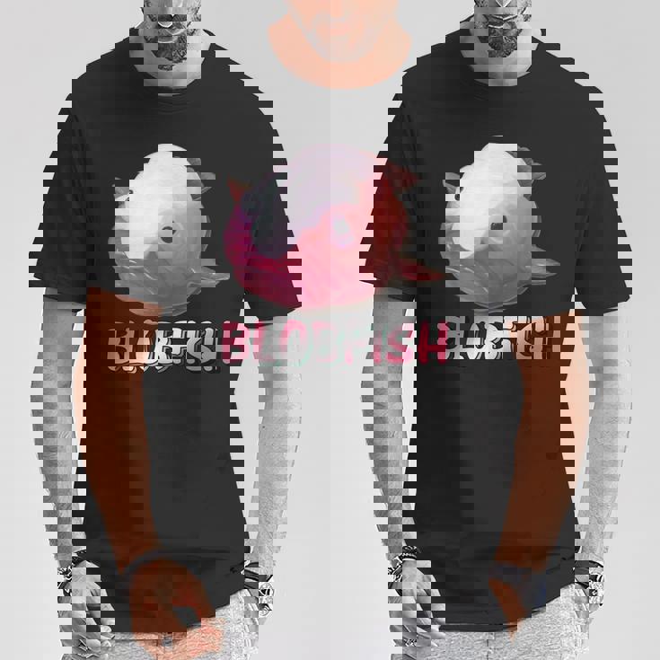 ブロブフィッシュ Blobfish 深海のおじさん 深海のアイドル ぷよぷよ おもしろい かわいい 魚 動物 きもかわ Tシャツ 面白い贈り物