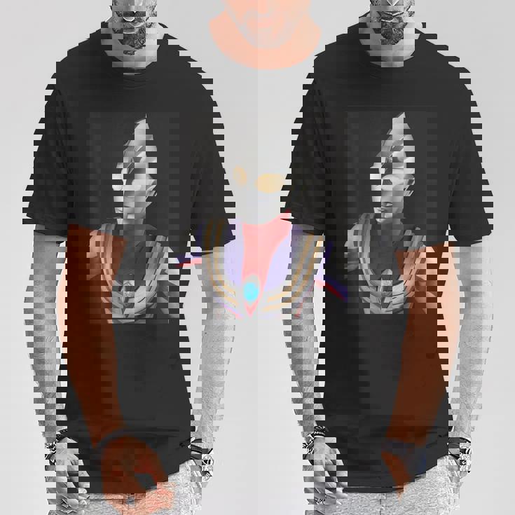 ブロマイドシリーズ ウルトラマンティガ マルチタイプ Tシャツ 面白い贈り物