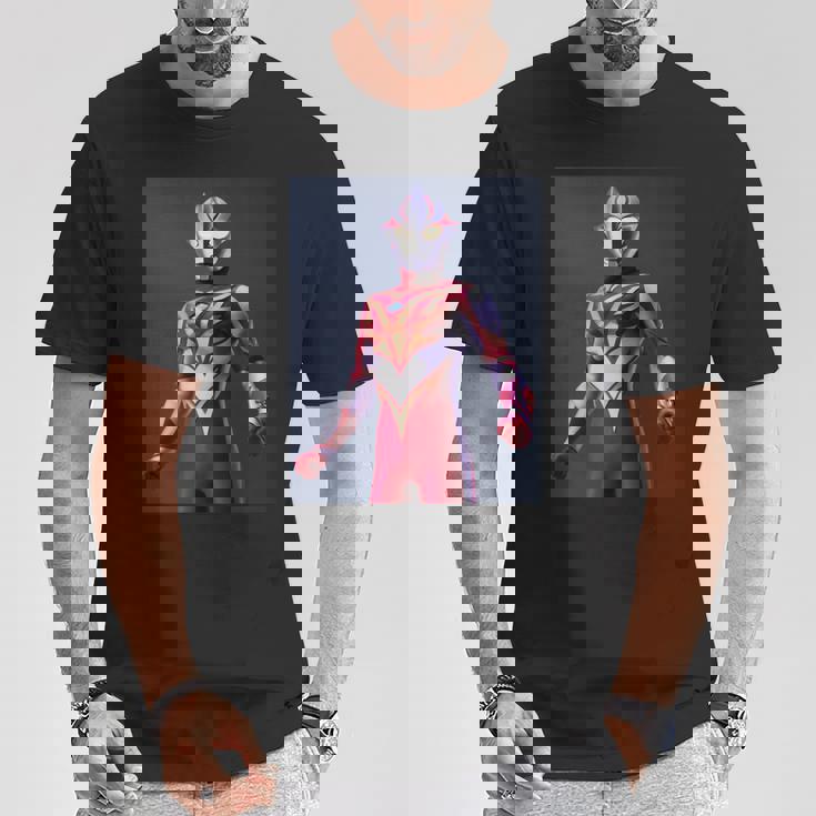 ブロマイドシリーズ ウルトラマンメビウス メビウスバーニングブレイブ 長袖tシャツ Tシャツ 面白い贈り物