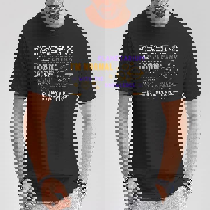 プラネタリウムに入らせてください、私は普通のミームです Tシャツ 面白い贈り物