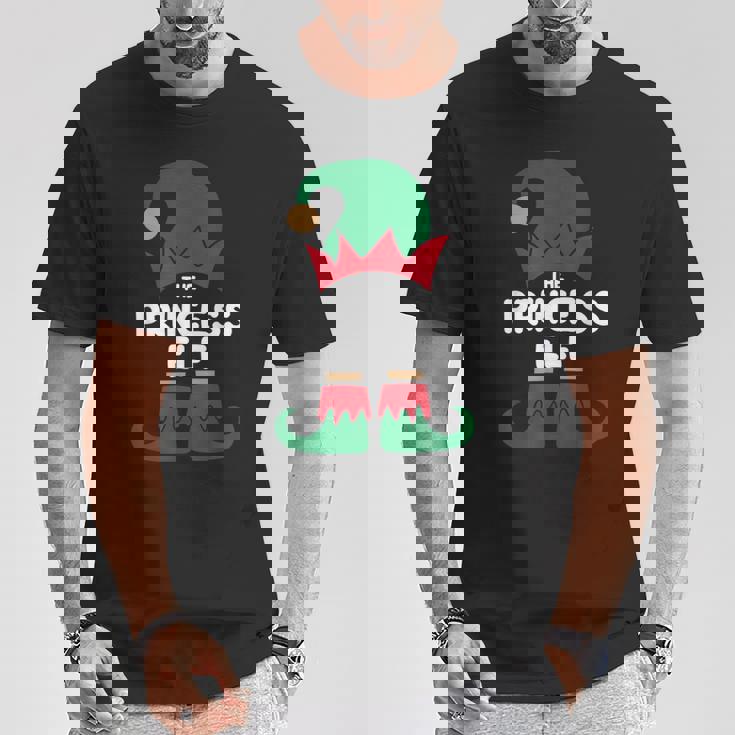 プリンセスエルフクリスマスシャツ ファミリーグループパーツ Tシャツ 面白い贈り物