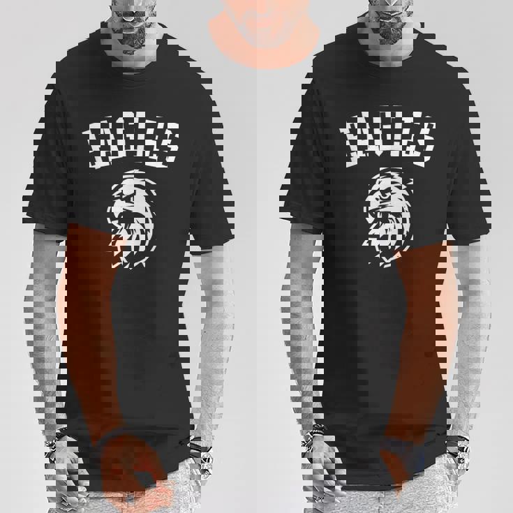 プレーヤーとファンのためのイーグルスマスコット Tシャツ 面白い贈り物