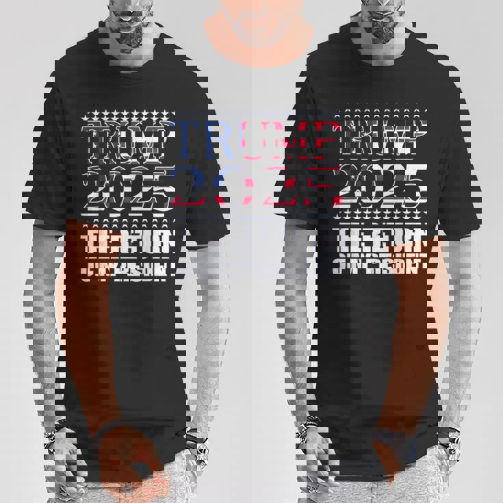 プロトランプシャツ2024 大統領トランプの帰還 2025 Tシャツ 面白い贈り物