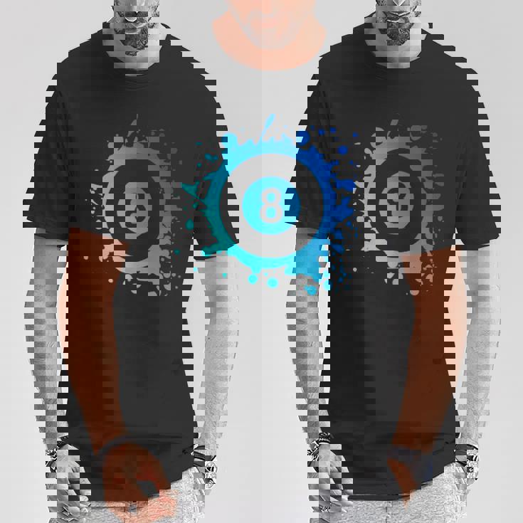 プール ビリヤード プレーヤー エイトボール シンプル プール Tシャツ 面白い贈り物