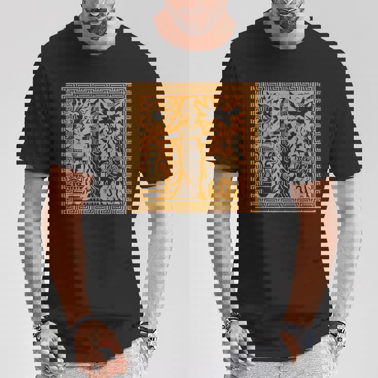 ヘラ 女神 ギリシャ神話 歴史 芸術 古代神話 Tシャツ 面白い贈り物