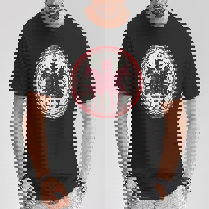 ヘルハウンド ケルベロス コスチューム 三頭 ハデスの猟犬 Tシャツ 面白い贈り物