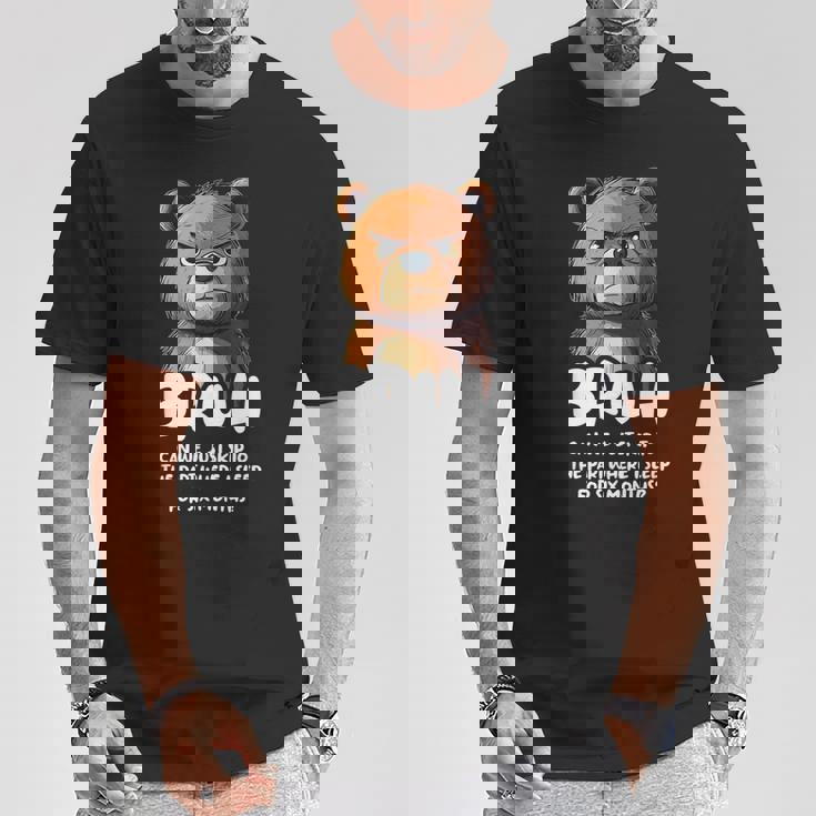 ベアラバーブラシファニーベア Tシャツ 面白い贈り物