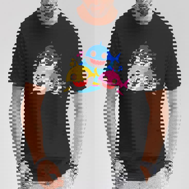 ベイビーシャーク・パパとママとサメなぞく・プレゼント・キッズ・メンズ・ウーマン家族系 Tシャツ 面白い贈り物