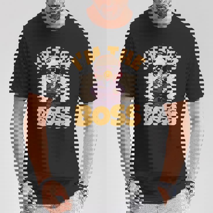 ベイビー・ボス「アイム・ザ・ボス」ライク・ア・ボス・キッズ Tシャツ 面白い贈り物