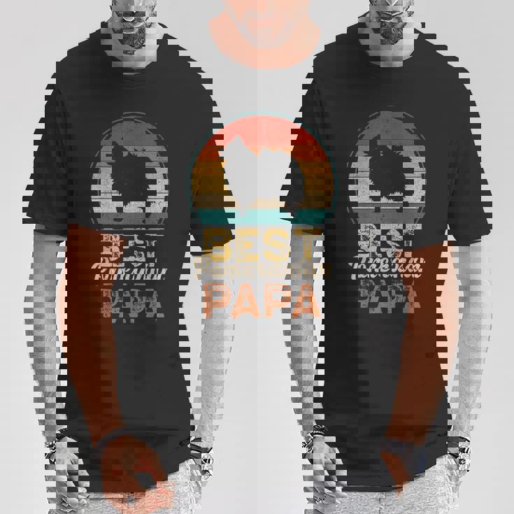 ベスト・ポメラニアン・パパ 父の日 ポム・ドッグ Tシャツ 面白い贈り物