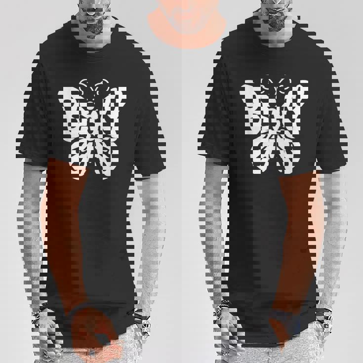 ベッキーバタフライ パーソナライズされたかわいい名前ワードアート Tシャツ 面白い贈り物