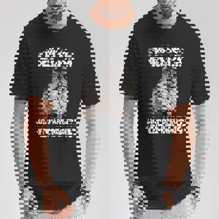 ペルシャ猫Tシャツ 面白い贈り物