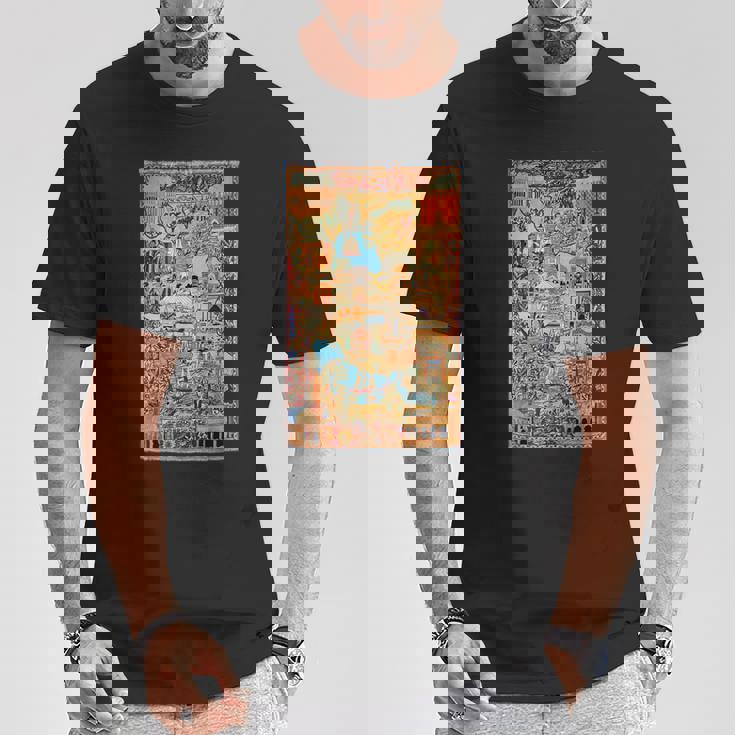 ペルシャ絨毯のランドマークカシュマル Tシャツ 面白い贈り物