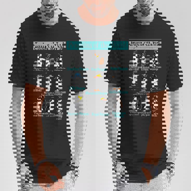 ペンギンの種類 ペンギン好き 野生動物 北極 シーバードファン Tシャツ 面白い贈り物