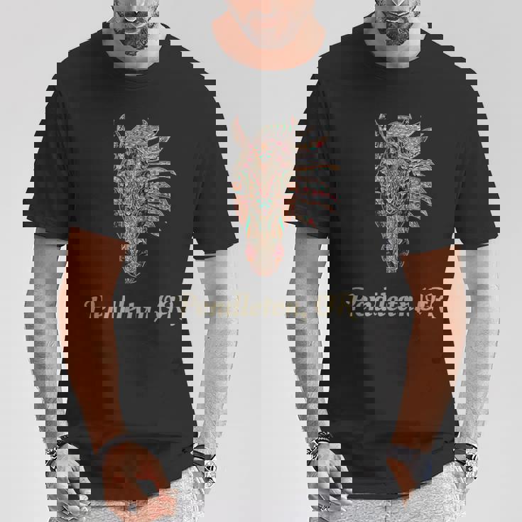 ペンドルトン オレゴン幾何学 部族のカントリーアート Tシャツ 面白い贈り物