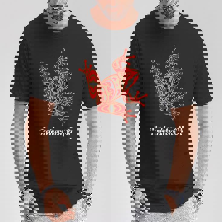 ペンドルトン、またはレッドブラックフロッグ ネイティブアメリカン パシフィックnw Tシャツ 面白い贈り物