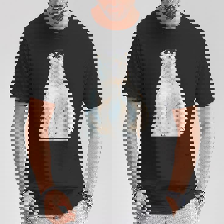 ホッキョクグマ サングラス 動物愛好家 動物飼育係 動物学者 Tシャツ 面白い贈り物